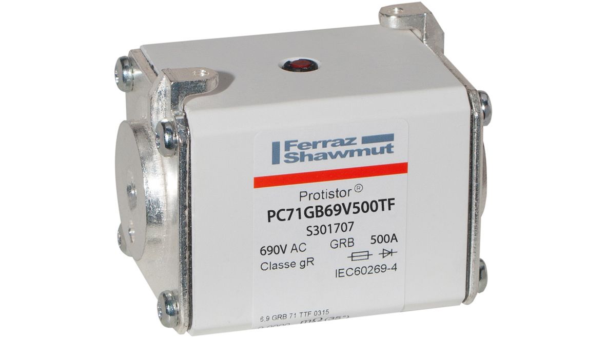 S301707 - Protistor SB fuse-link gR, 690VAC, size 71, 500A, TTF threaded terminals